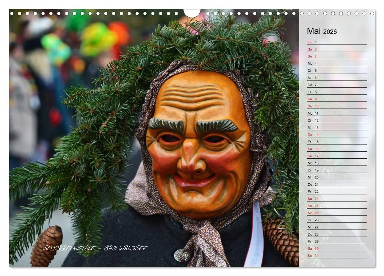 Bild: 9783516003086 | Schwäbisch alemannische Fasnet (Wandkalender 2026 DIN A3 quer),...