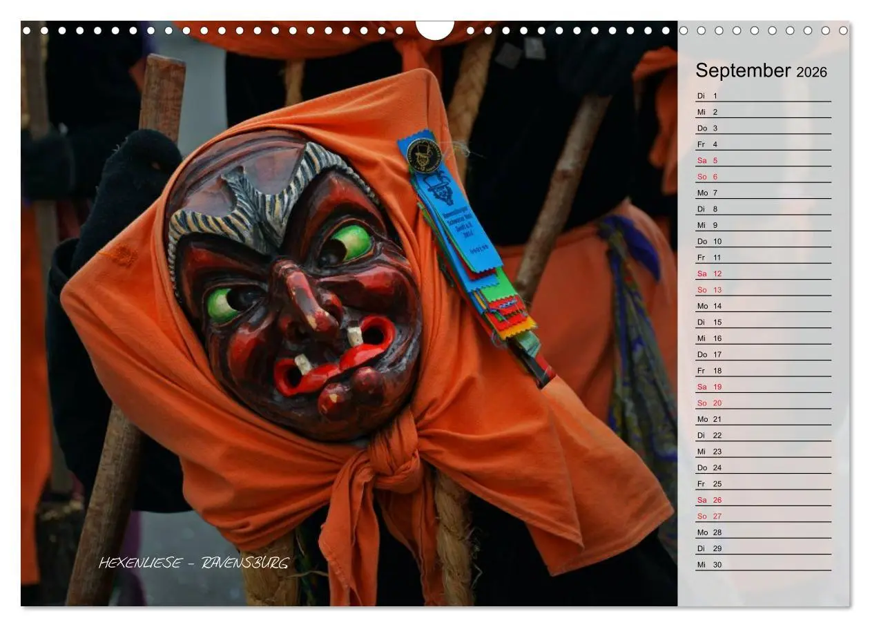 Bild: 9783516003086 | Schwäbisch alemannische Fasnet (Wandkalender 2026 DIN A3 quer),...