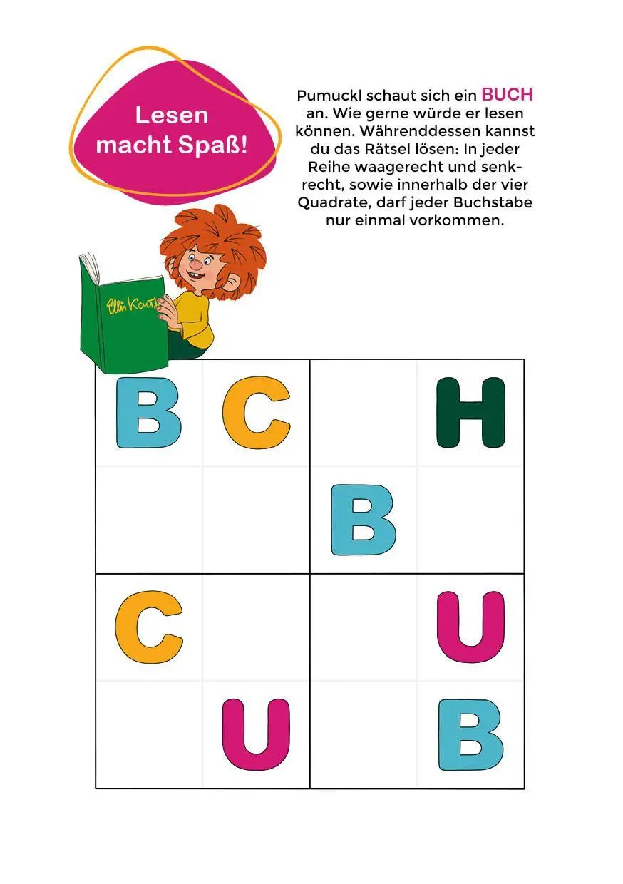 Bild: 9783745933086 | Lern-Spiel-Spaß mit Pumuckl - Mein Vorschulblock: Erste Buchstaben