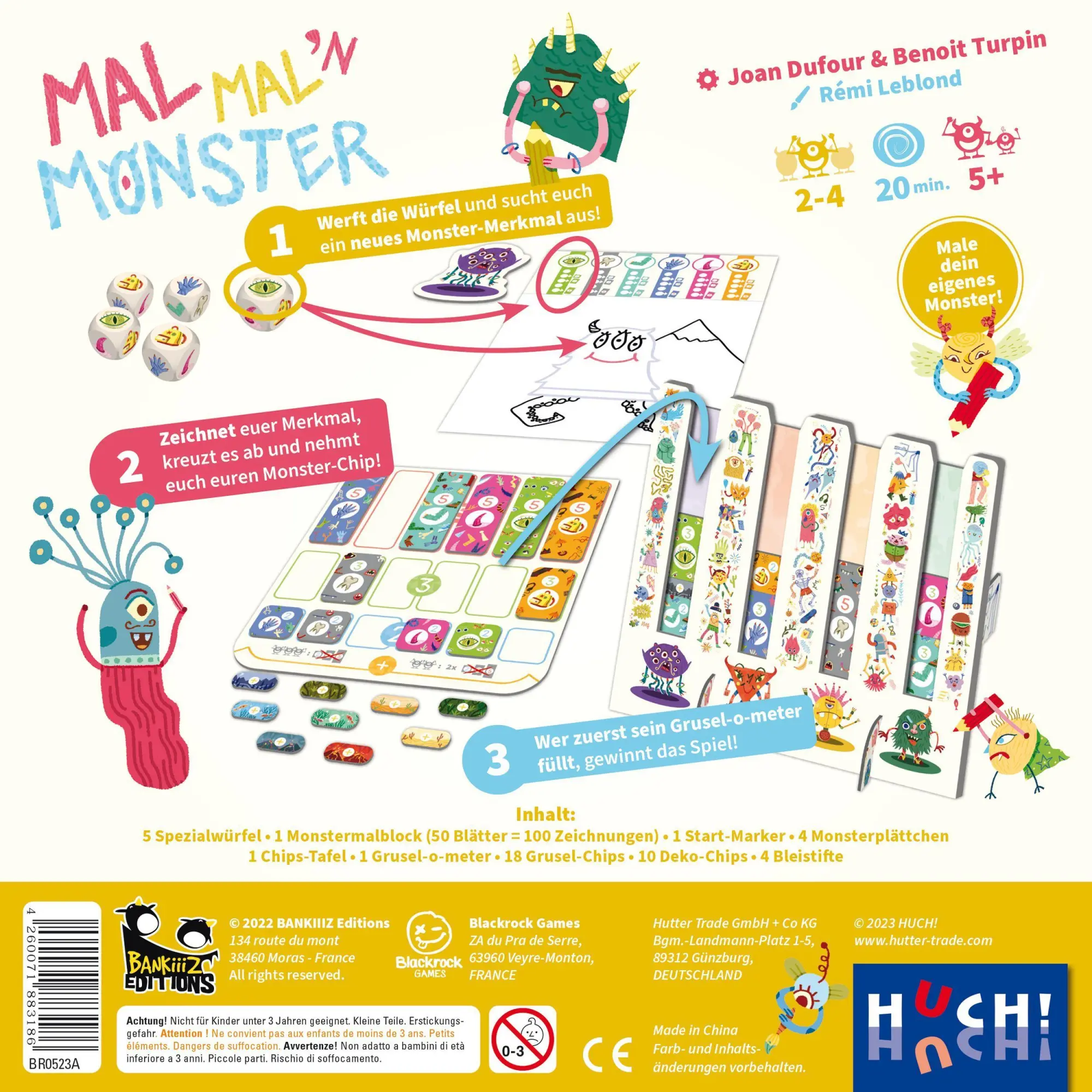Bild: 4260071883186 | Mal mal'n Monster | Joan Dufour (u. a.) | Spiel | 883186 | Deutsch