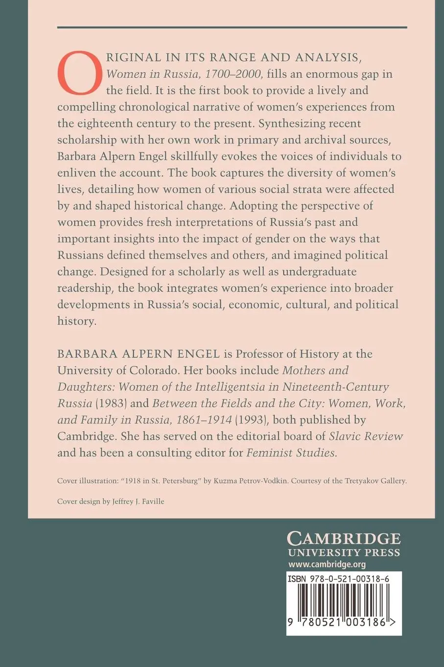 Rückseite: 9780521003186 | Women in Russia, 1700 2000 | Barbara Alpern Engel (u. a.) | Buch