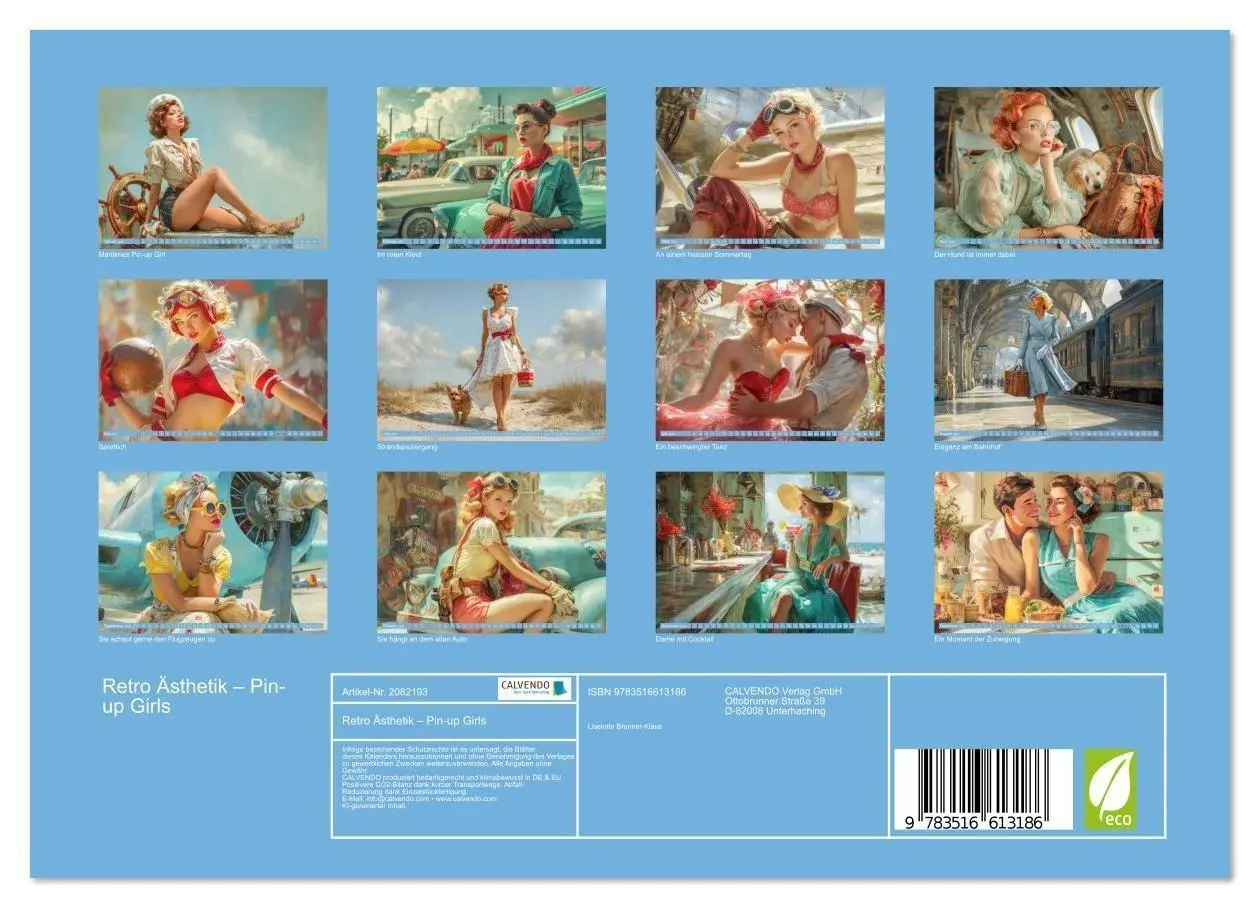 Bild: 9783516613186 | Retro Ästhetik - Pin-up Girls (Wandkalender 2026 DIN A4 quer),...