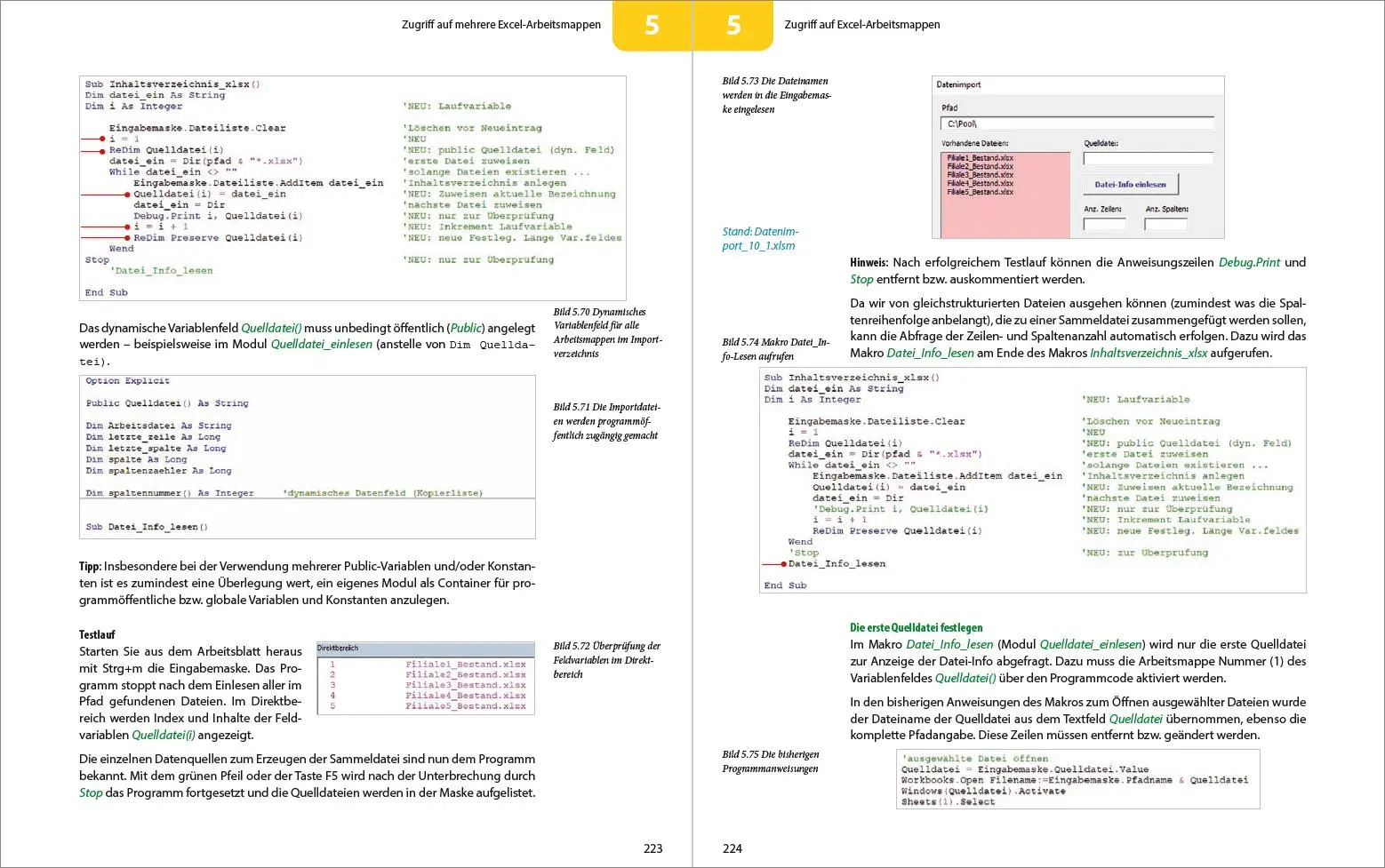 Bild: 9783832803186 | Daten importieren und organisieren mit Excel-VBA | Dieter Klein | Buch