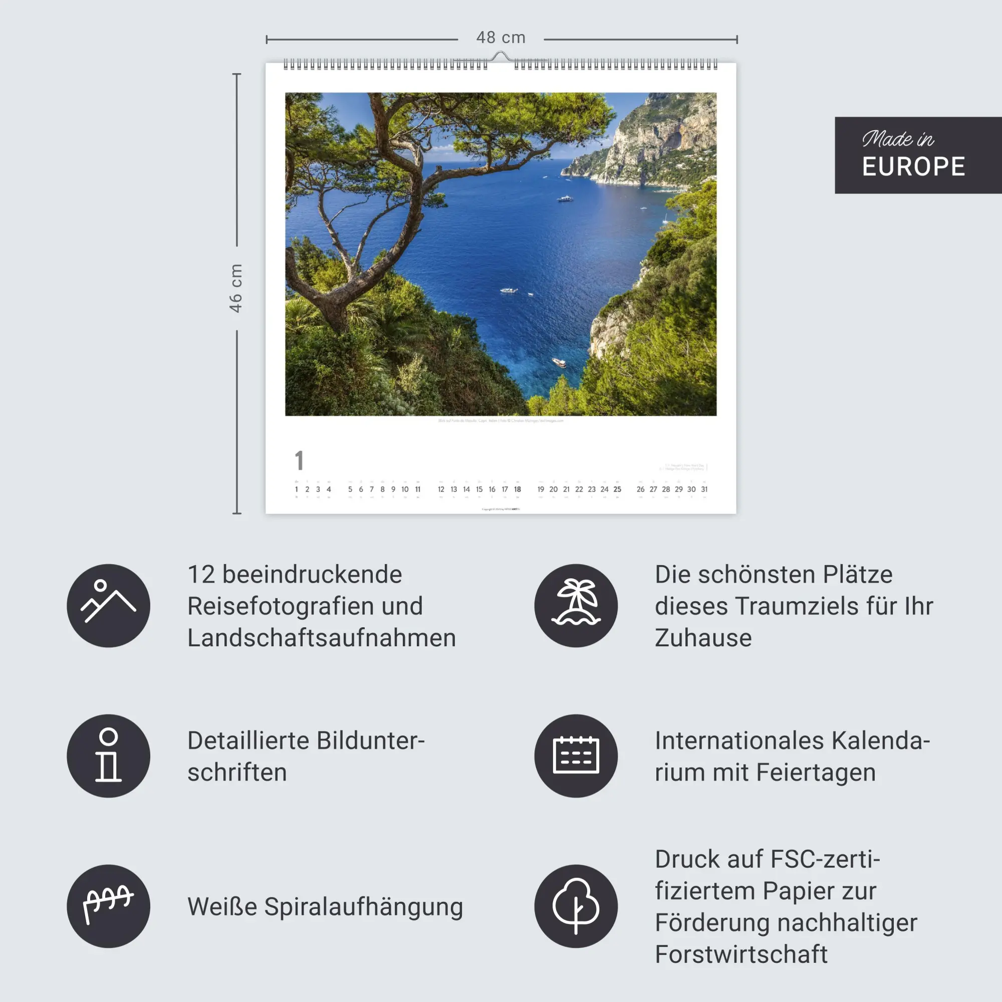 Bild: 9783839903186 | Lieblingsort Mittelmeer Kalender 2026 | Kalender | 14 S. | Deutsch