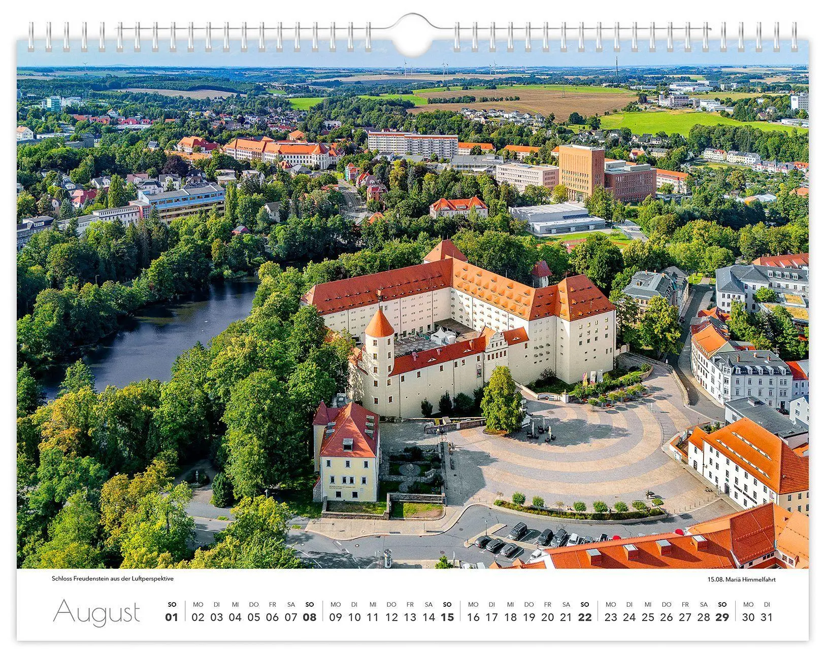Bild: 9783912303186 | Kalender Freiberg 2027 | 40 x 30 cm weißes Kalendarium | Schubert