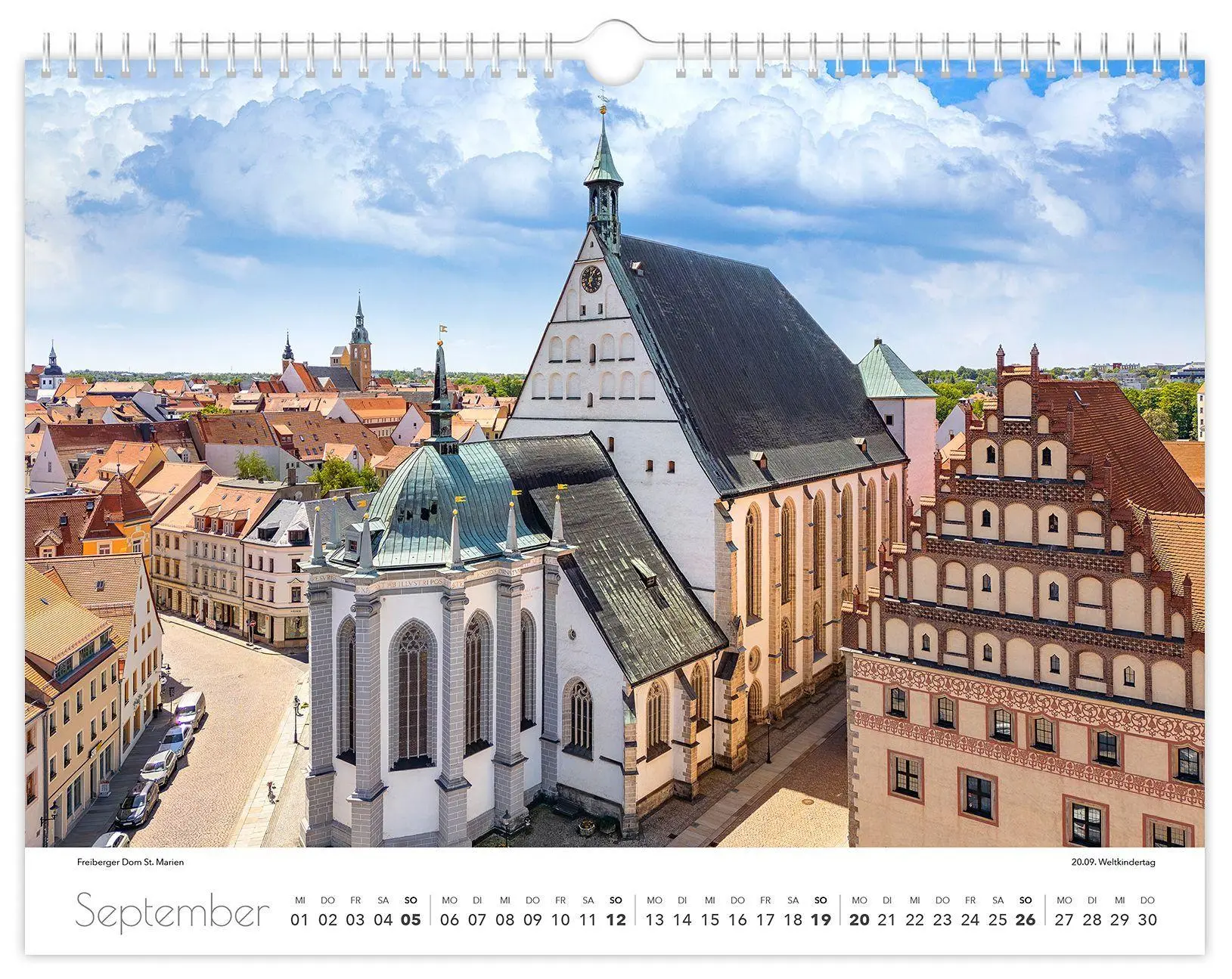 Bild: 9783912303186 | Kalender Freiberg 2027 | 40 x 30 cm weißes Kalendarium | Schubert