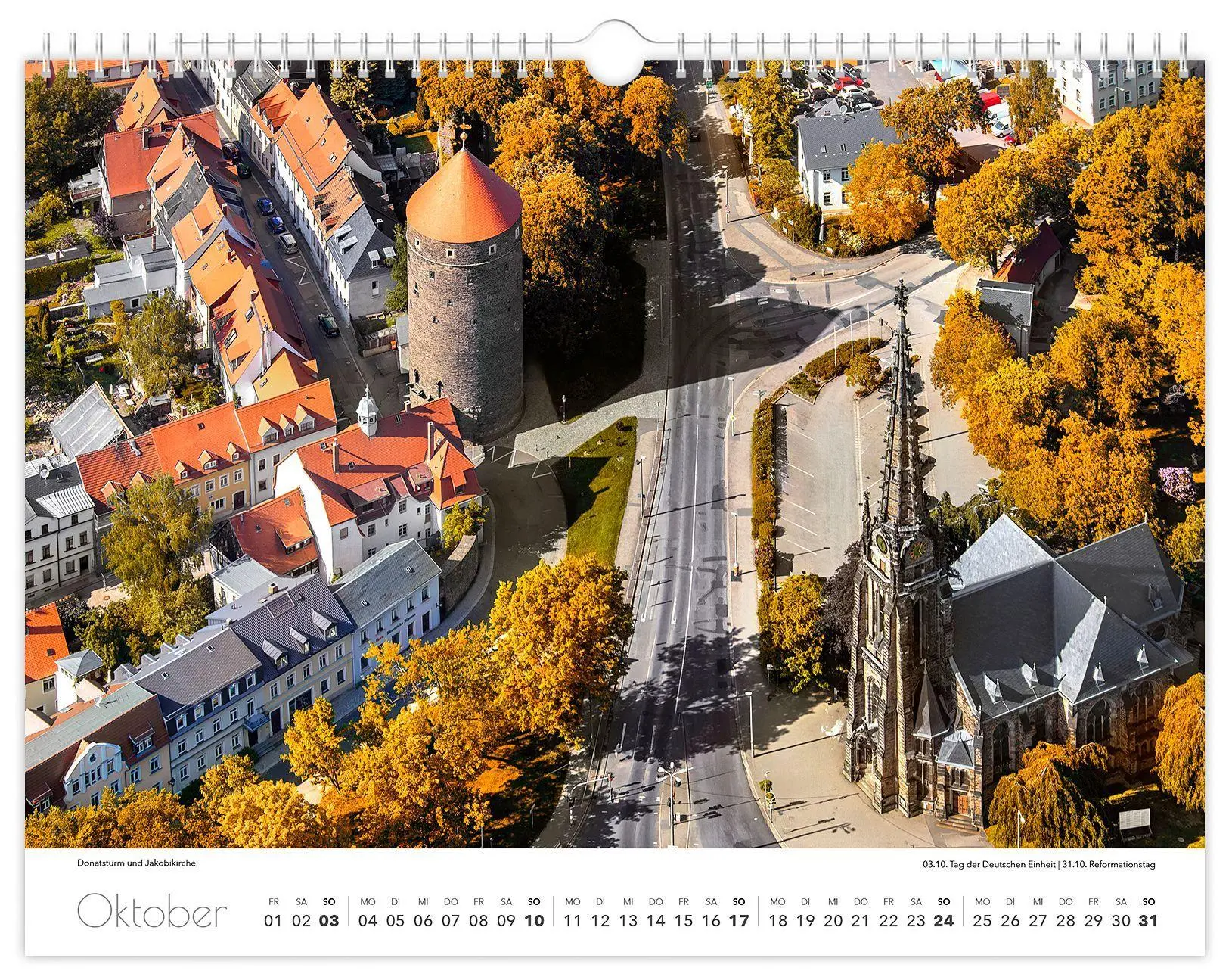 Bild: 9783912303186 | Kalender Freiberg 2027 | 40 x 30 cm weißes Kalendarium | Schubert