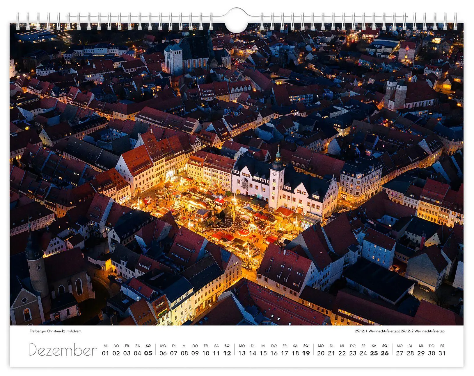 Bild: 9783912303186 | Kalender Freiberg 2027 | 40 x 30 cm weißes Kalendarium | Schubert