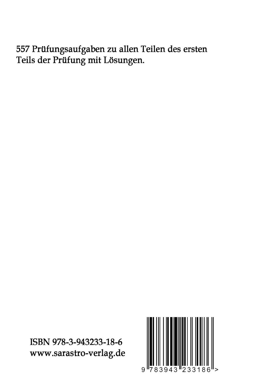 Rückseite: 9783943233186 | Abwassermeister - 300 Prüfungsfragen zum 1. Prüfungsteil | Systeme