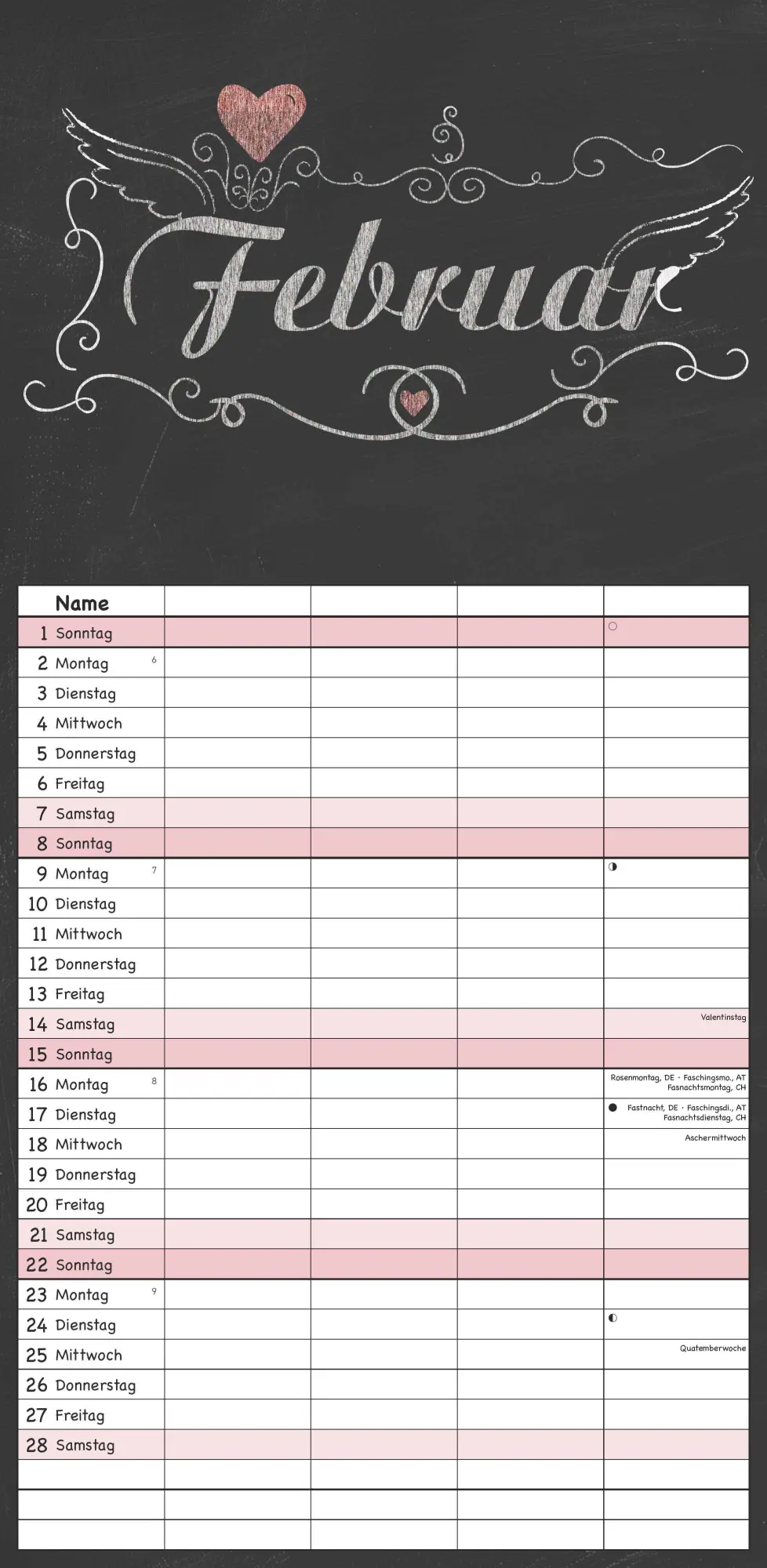 Bild: 4069095003286 | Tafel Timer Familienplaner 2026 - Familienkalender 22x45 cm - 4...
