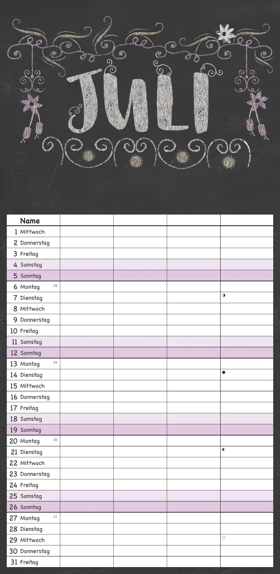 Bild: 4069095003286 | Tafel Timer Familienplaner 2026 - Familienkalender 22x45 cm - 4...