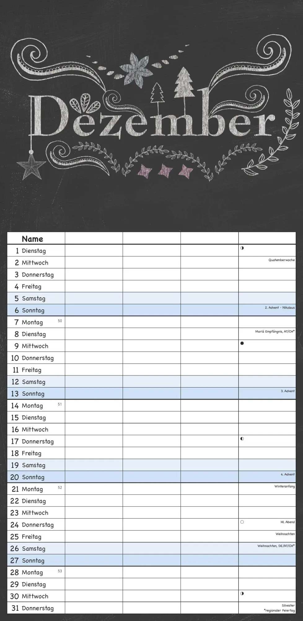 Bild: 4069095003286 | Tafel Timer Familienplaner 2026 - Familienkalender 22x45 cm - 4...