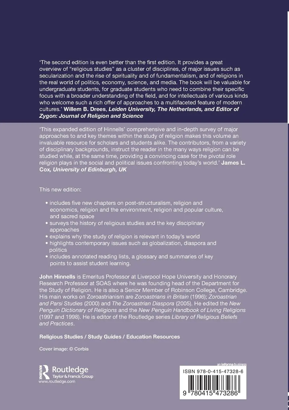 Rückseite: 9780415473286 | The Routledge Companion to the Study of Religion | John Hinnells