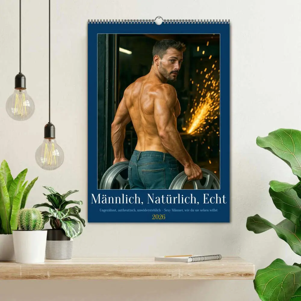 Bild: 9783516603286 | Natürlich, Männlich, Echt (Wandkalender 2026 DIN A2 hoch), CALVENDO...