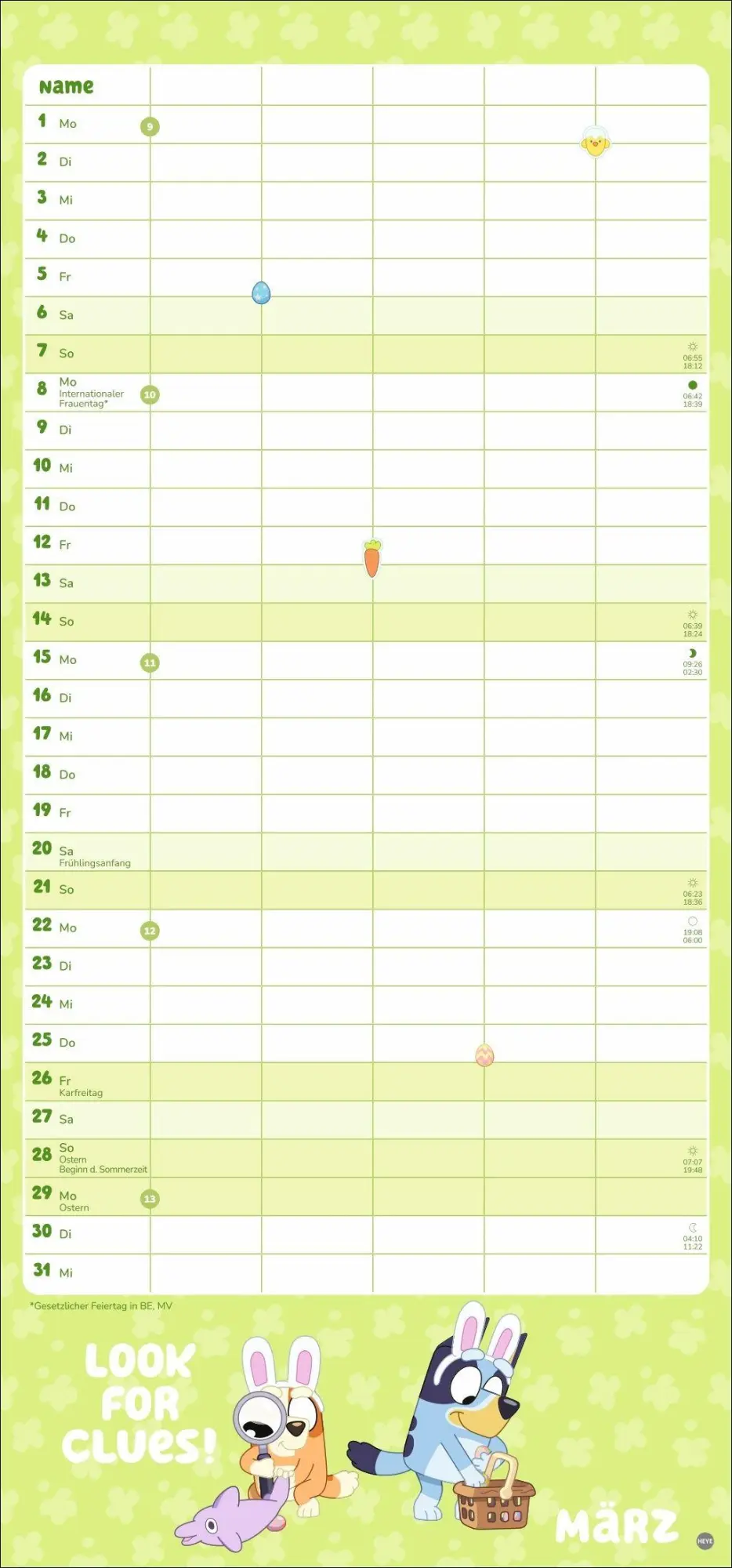 Bild: 9783756423286 | Bluey Familienplaner 2027 | Kalender | 15 S. | Deutsch | 2027 | Heye