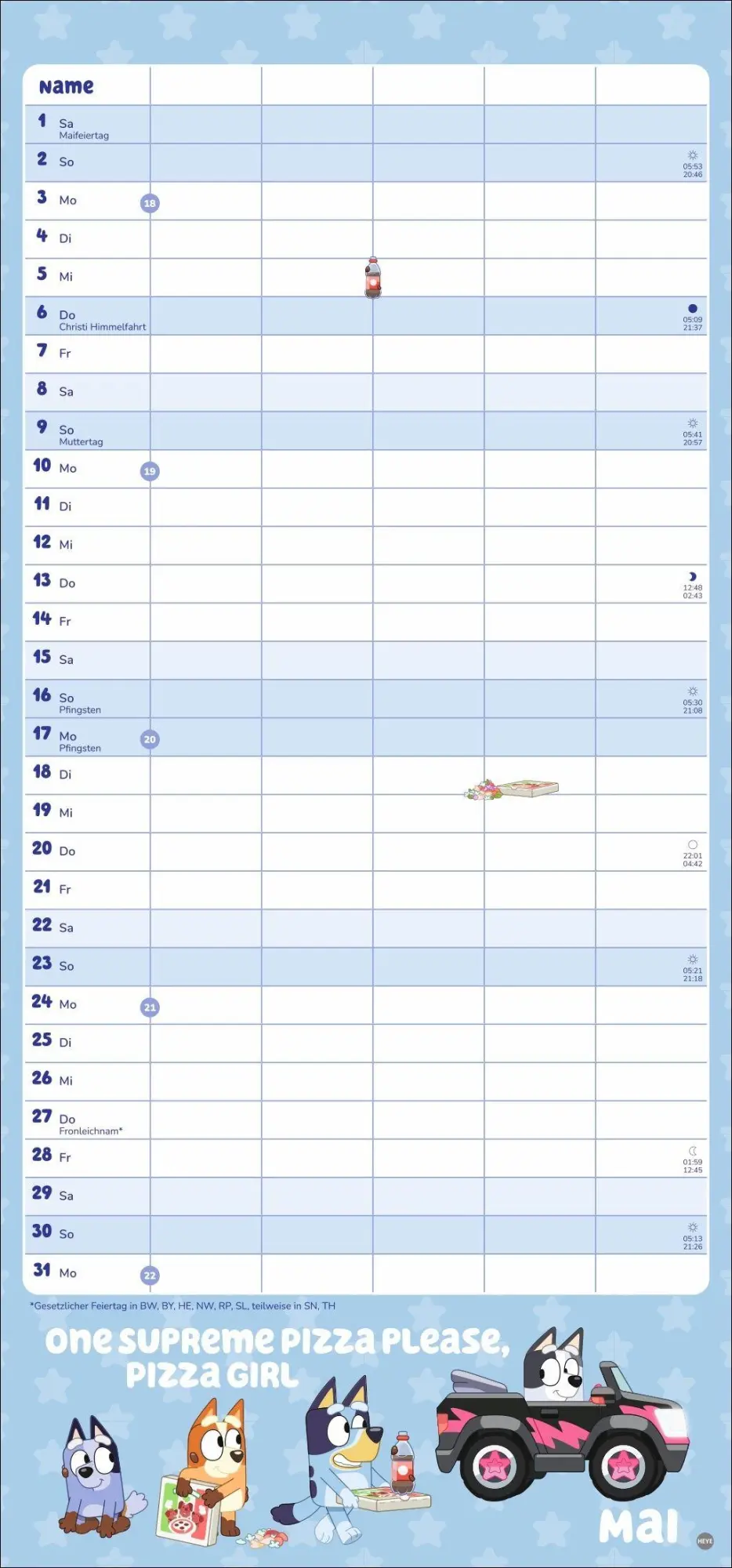 Bild: 9783756423286 | Bluey Familienplaner 2027 | Kalender | 15 S. | Deutsch | 2027 | Heye