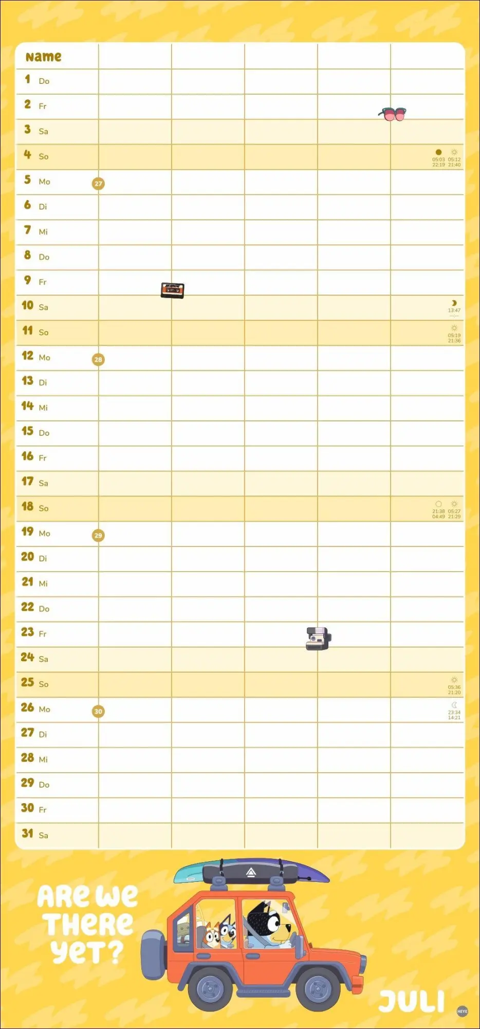 Bild: 9783756423286 | Bluey Familienplaner 2027 | Kalender | 15 S. | Deutsch | 2027 | Heye