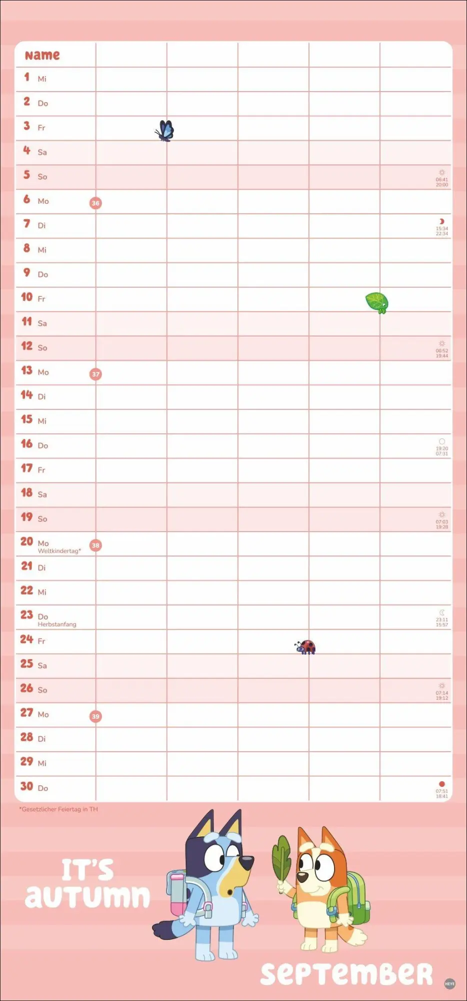 Bild: 9783756423286 | Bluey Familienplaner 2027 | Kalender | 15 S. | Deutsch | 2027 | Heye