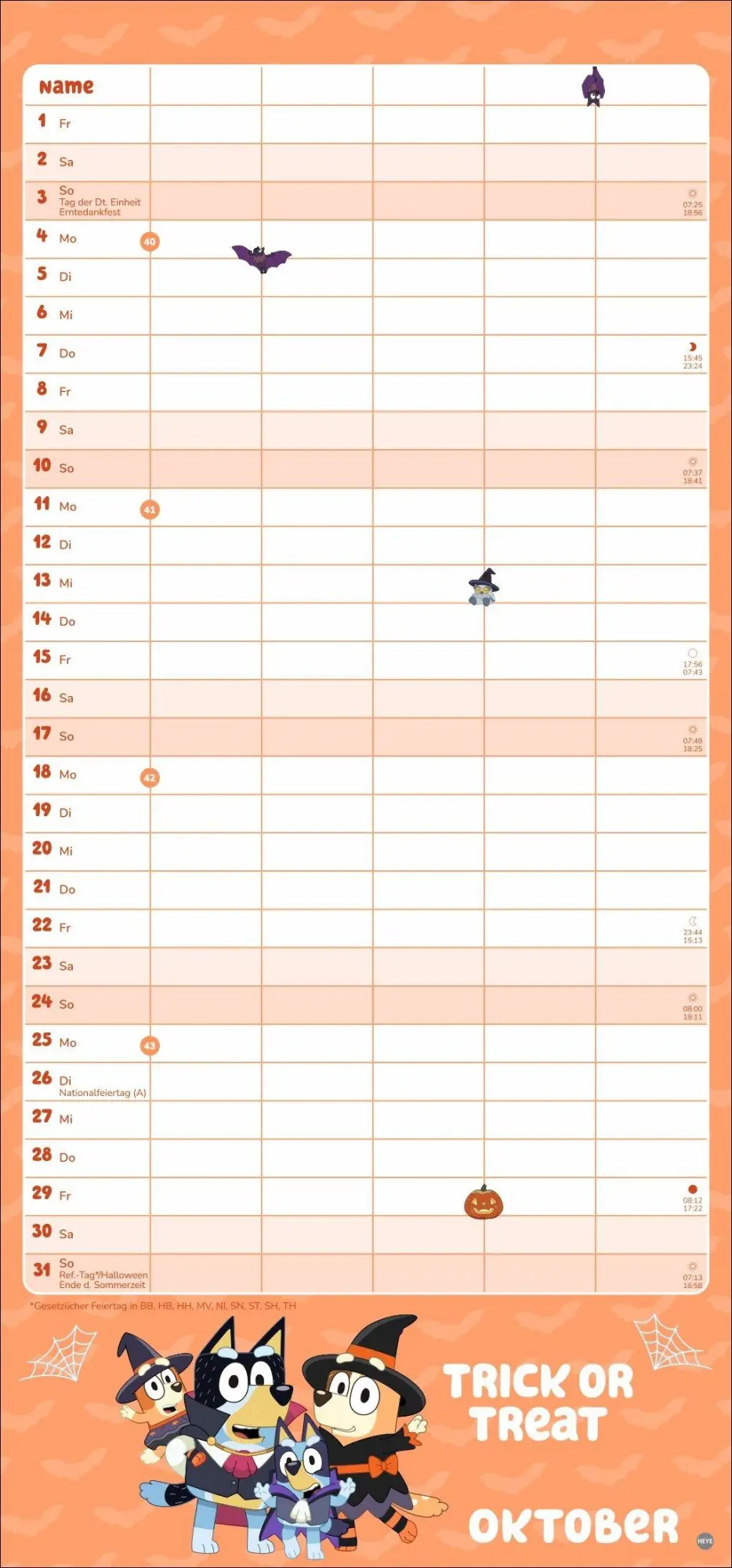 Bild: 9783756423286 | Bluey Familienplaner 2027 | Kalender | 15 S. | Deutsch | 2027 | Heye