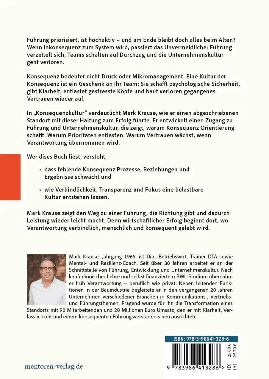Rückseite: 9783986413286 | Konsequenzkultur | Mark Krause | Buch | 220 S. | Deutsch | 2026
