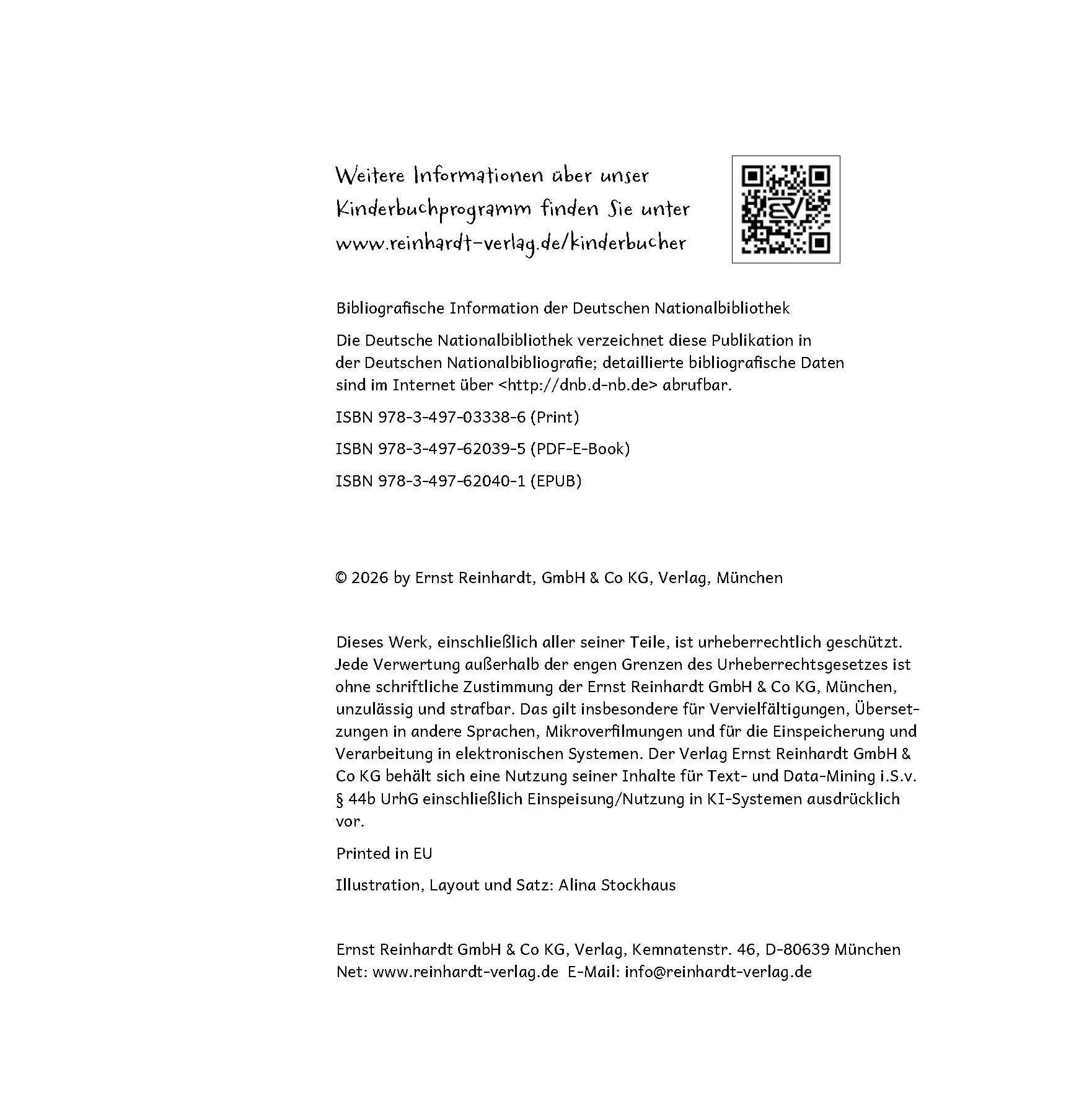 Bild: 9783497033386 | Eine Handvoll Wunder | Alina Stockhaus | Buch | reinhardt junior