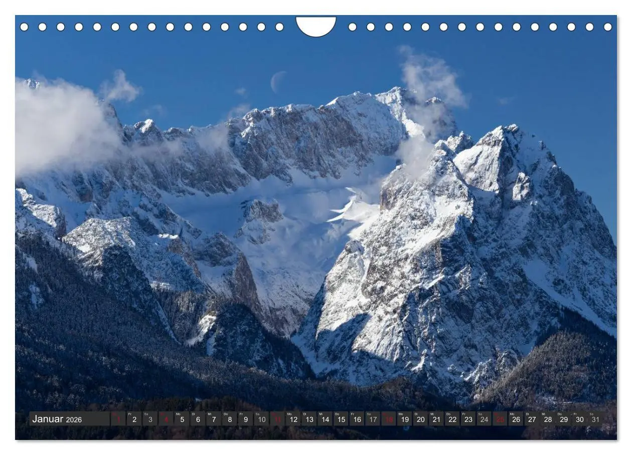Bild: 9783516213386 | Rund um die Zugspitze (Wandkalender 2026 DIN A4 quer), CALVENDO...