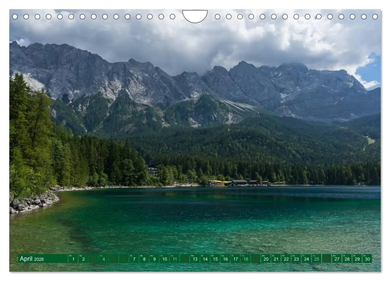 Bild: 9783516213386 | Rund um die Zugspitze (Wandkalender 2026 DIN A4 quer), CALVENDO...