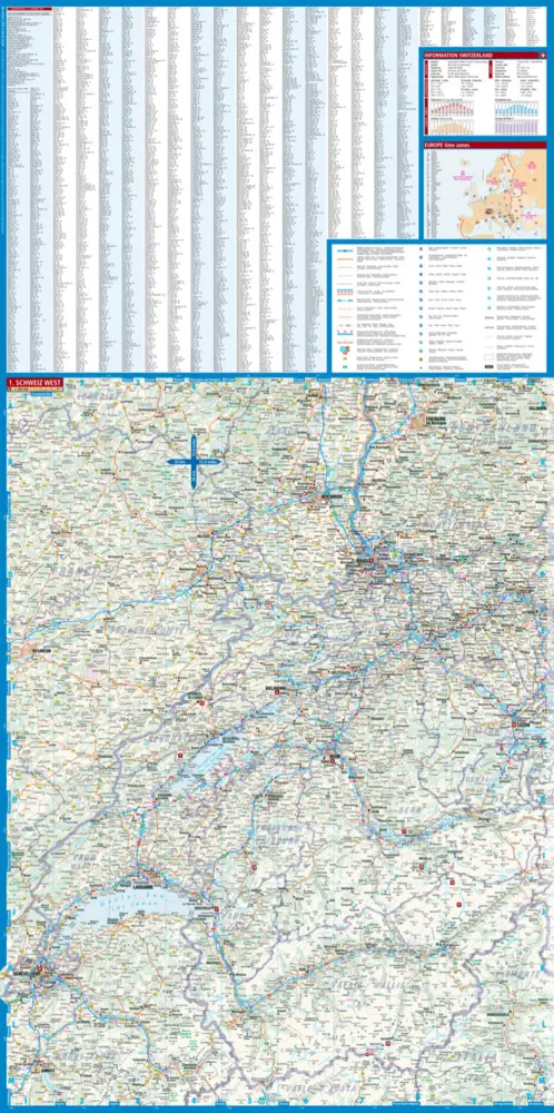 Bild: 9783866093386 | Borch Map Schweiz. Suisse. Svizzera. Switzerland | (Land-)Karte | 2 S.