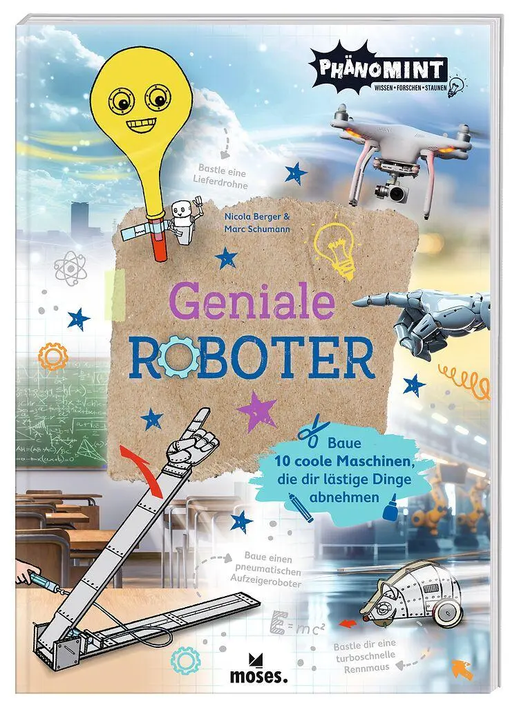 Cover: 9783964553386 | PhänoMINT Geniale Roboter | Nicola Berger (u. a.) | Buch | PhänoMINT
