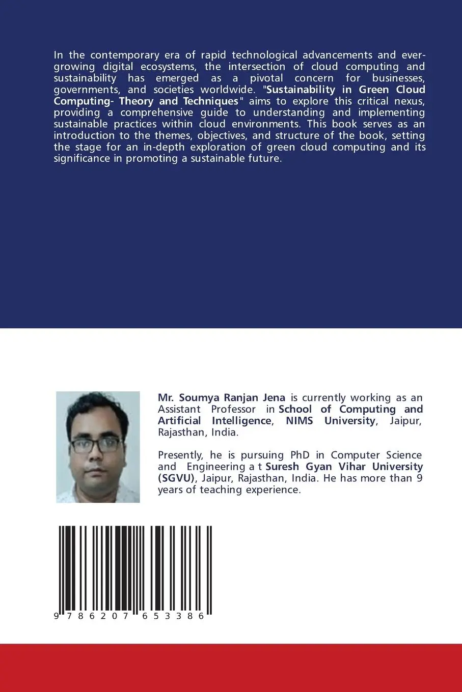 Rückseite: 9786207653386 | Sustainability in Green Cloud Computing | Theory and Techniques | Jena