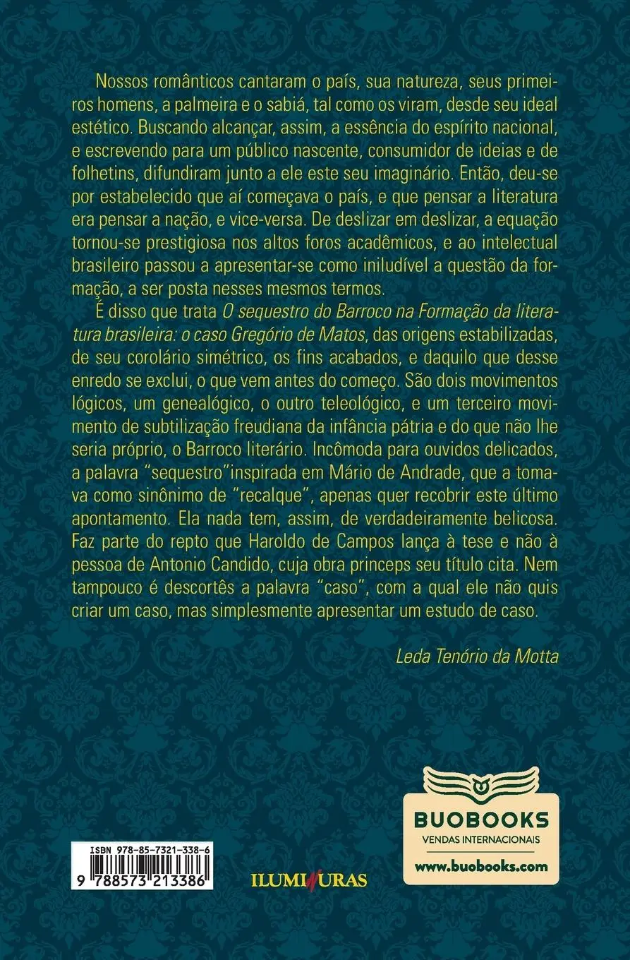 Rückseite: 9788573213386 | O sequestro do barroco | Haroldo De Campos | Taschenbuch | 2020