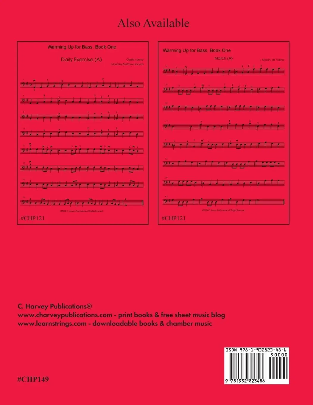 Rückseite: 9781932823486 | Warming Up for Bass, Book Two | Cassia Harvey | Taschenbuch | Englisch