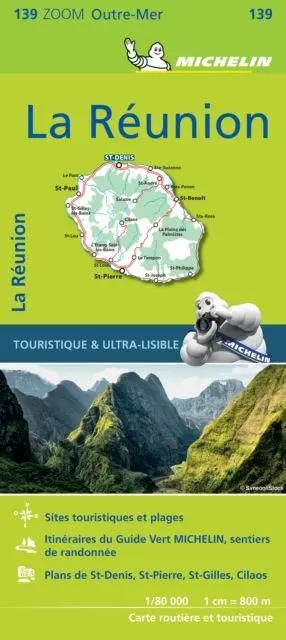 Cover: 9782067223486 | La Réunion (carta 11139) | Michelin | (Land-)Karte | Carte zoom | 2017