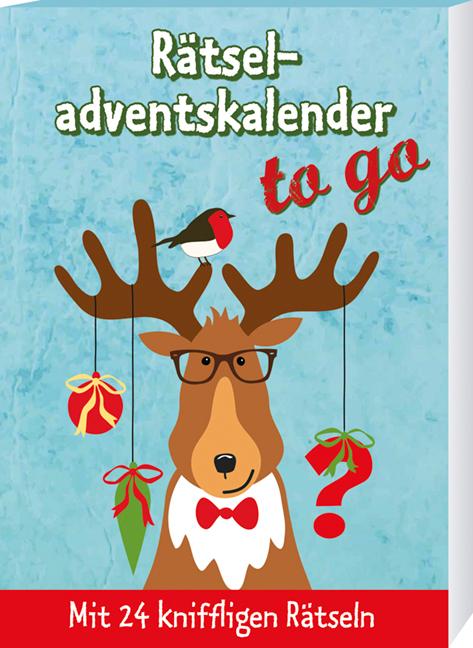 Cover: 9783780613486 | Rätseladventskalender to go | Mit 24 kniffligen Rätseln | Lamping