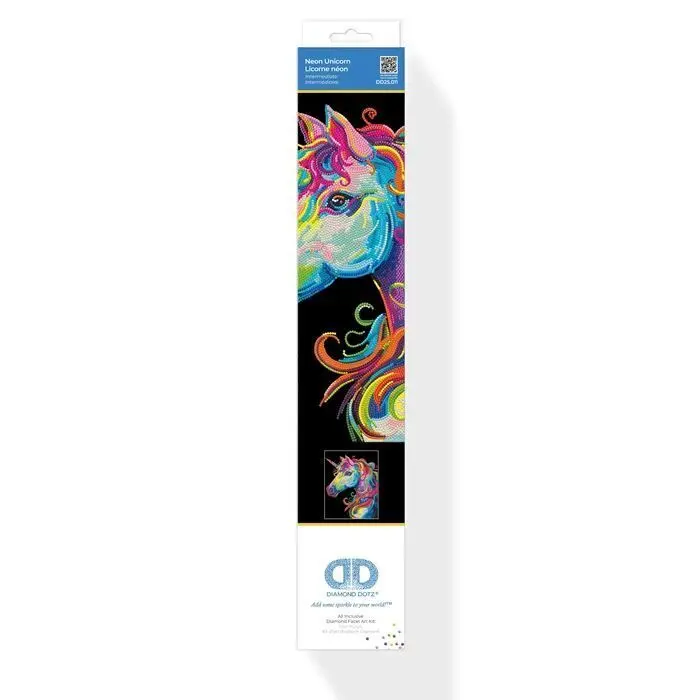 Bild: 4895225943586 | DIAMOND DOTZ - Diamond Painting Neon Einhorn | Kit (Bastelset) | 2025