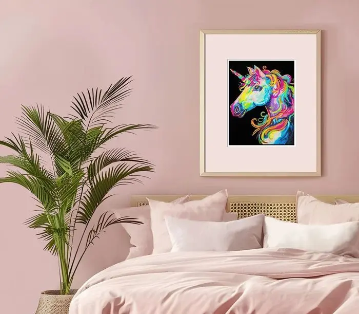 Bild: 4895225943586 | DIAMOND DOTZ - Diamond Painting Neon Einhorn | Kit (Bastelset) | 2025