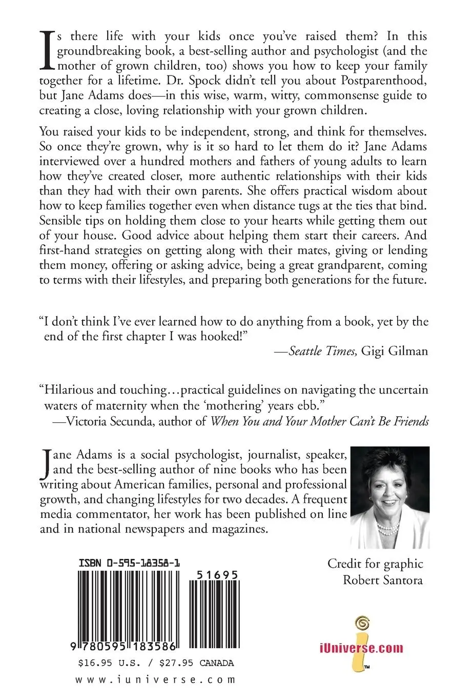 Rückseite: 9780595183586 | I'm Still Your Mother | Jane Adams | Taschenbuch | Englisch | 2001