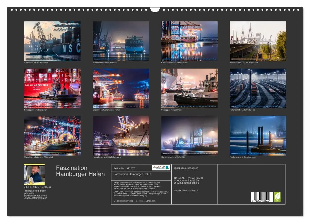 Bild: 9783457583586 | Faszination Hamburger Hafen (Wandkalender 2026 DIN A2 quer),...