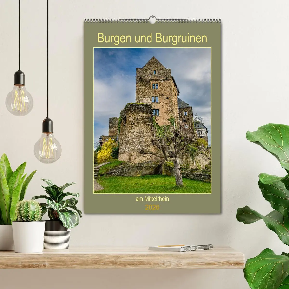 Bild: 9783516433586 | Burgen und Burgruinen am Mittelrhein (Wandkalender 2026 DIN A2...