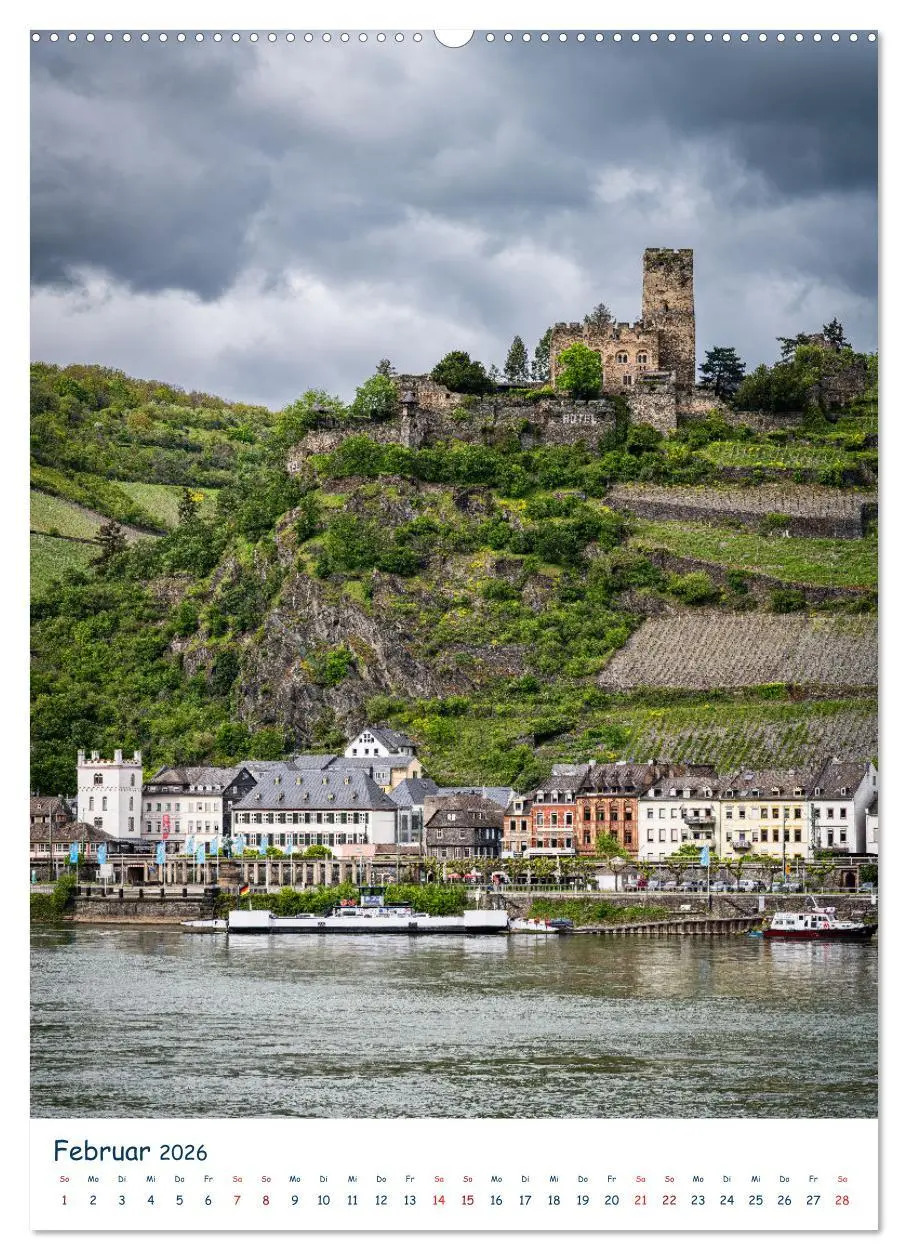 Bild: 9783516433586 | Burgen und Burgruinen am Mittelrhein (Wandkalender 2026 DIN A2...
