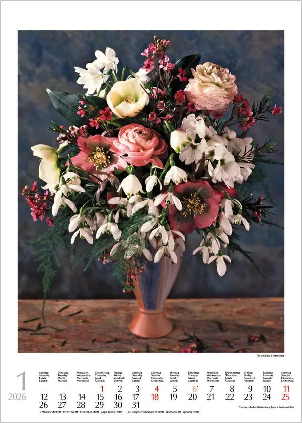 Bild: 9783731883586 | Blumensträuße 2026 | Verlag Korsch | Kalender | Spiralbindung | 13 S.