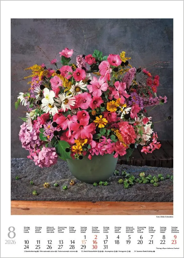 Bild: 9783731883586 | Blumensträuße 2026 | Verlag Korsch | Kalender | Spiralbindung | 13 S.