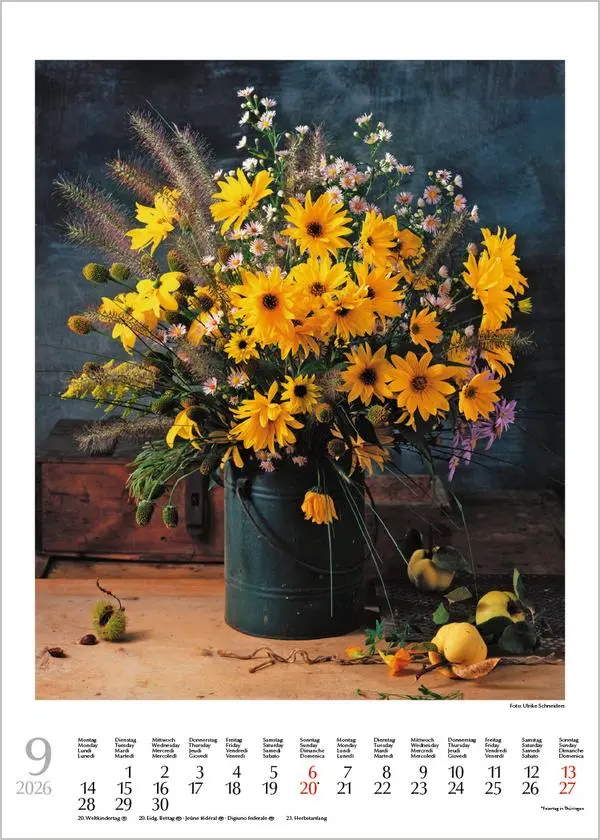 Bild: 9783731883586 | Blumensträuße 2026 | Verlag Korsch | Kalender | Spiralbindung | 13 S.