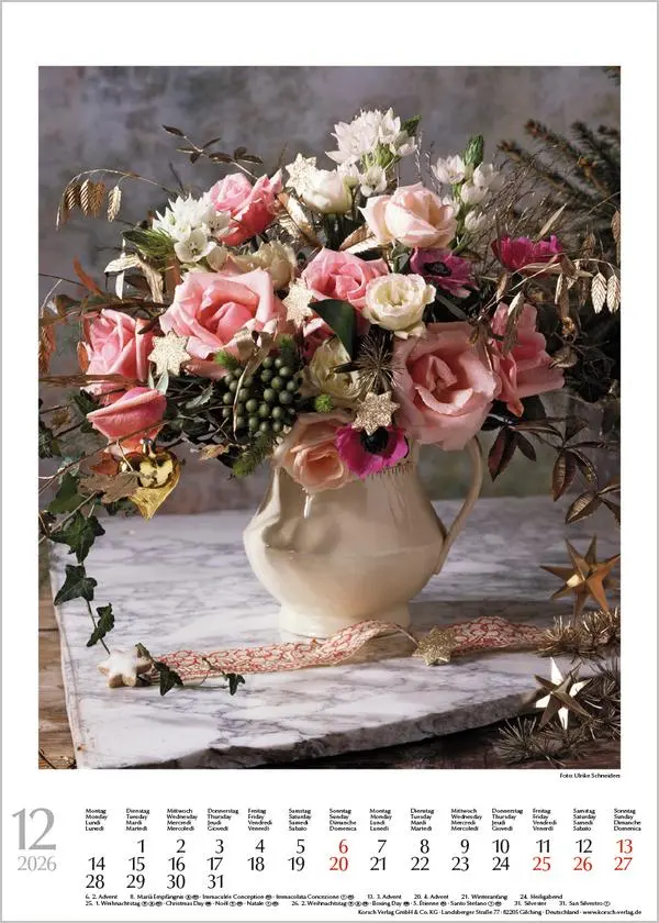Bild: 9783731883586 | Blumensträuße 2026 | Verlag Korsch | Kalender | Spiralbindung | 13 S.
