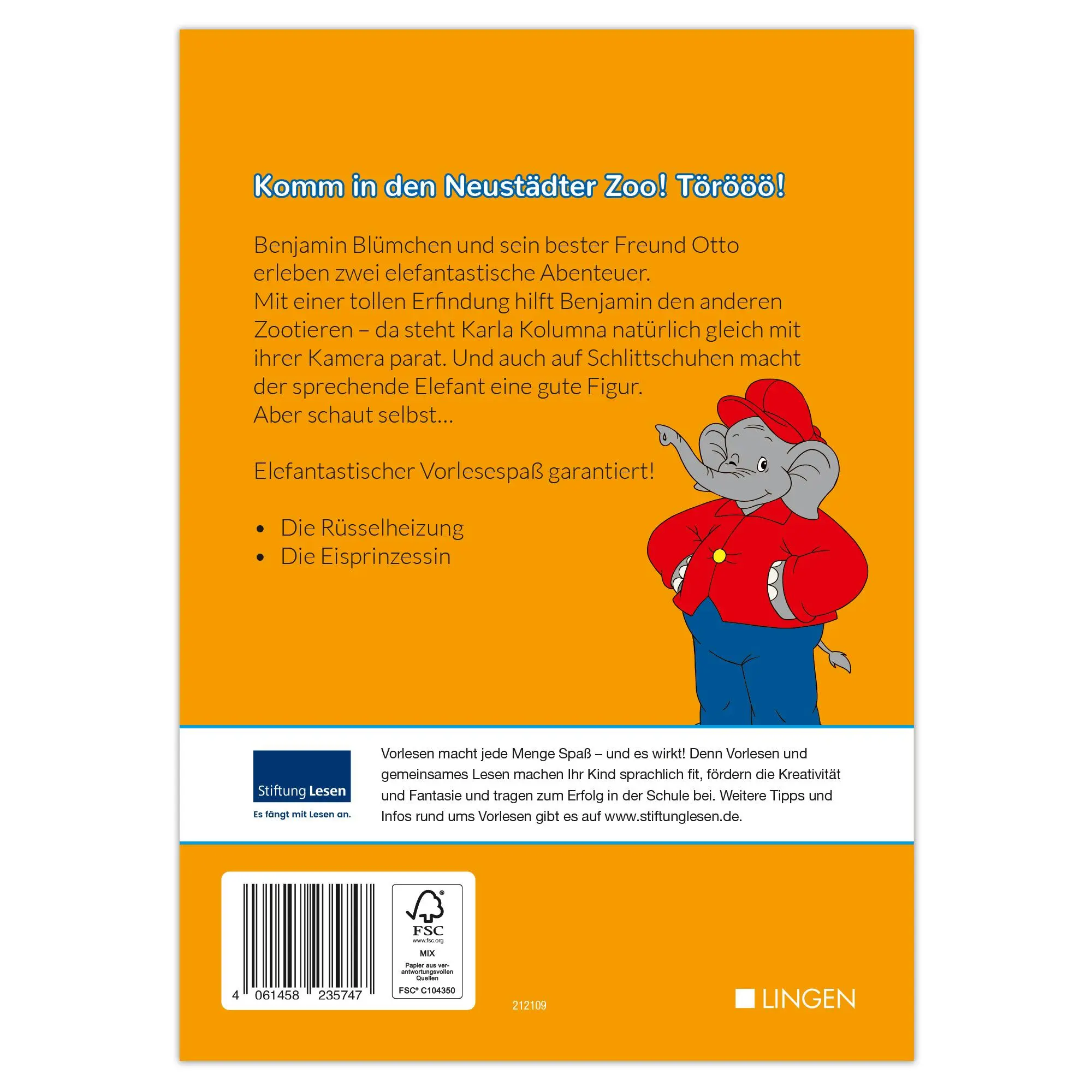 Rückseite: 9783963473586 | Benjamin Blümchen - Lustige Vorlesegeschichten | Buch | 62 S. | 2023