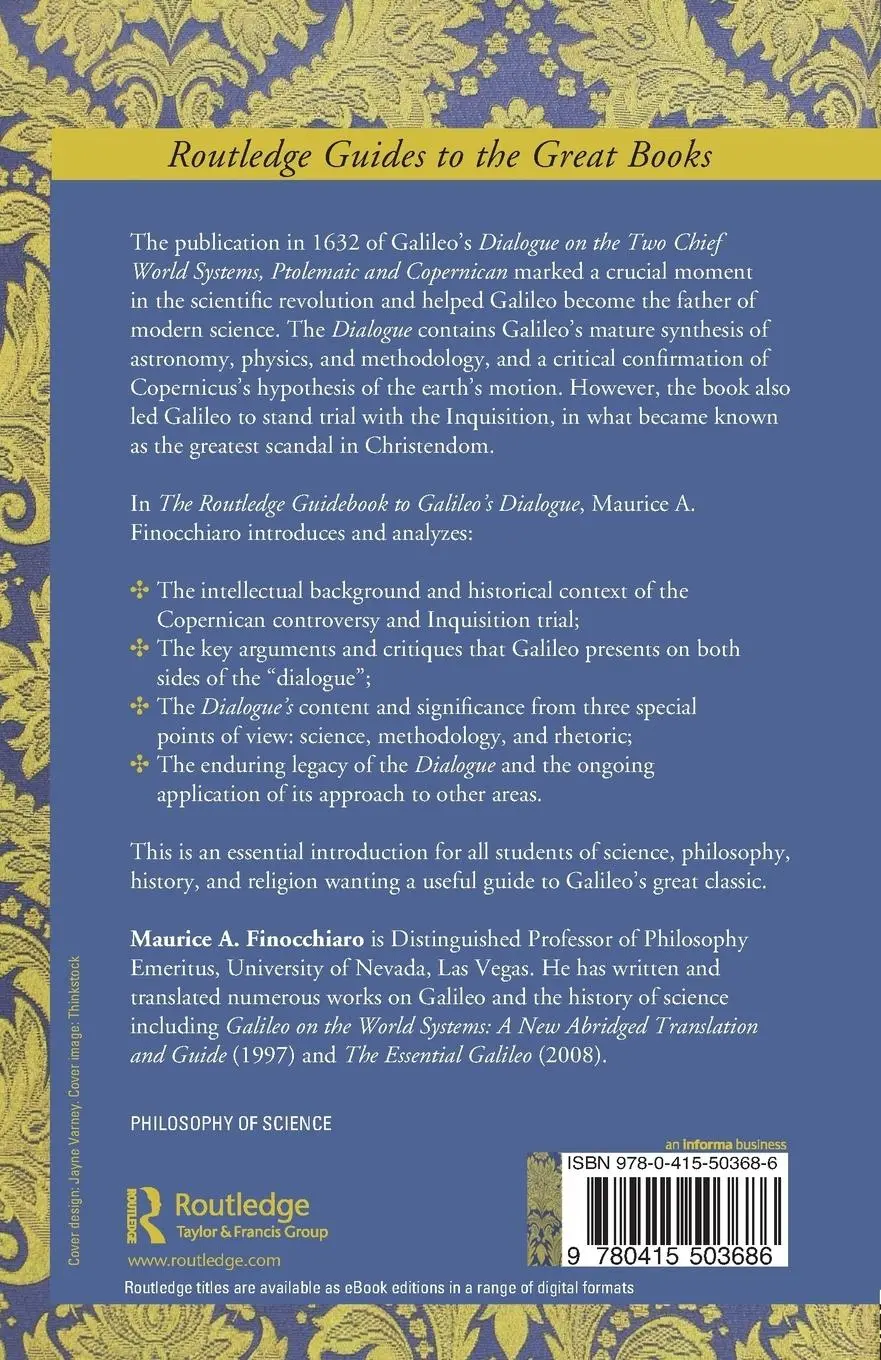 Rückseite: 9780415503686 | The Routledge Guidebook to Galileo's Dialogue | Maurice A. Finocchiaro