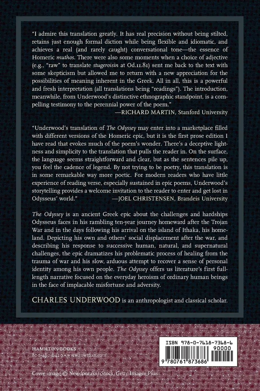 Rückseite: 9780761873686 | Homer The Odyssey | A Prose Translation | Homer | Taschenbuch | 2022