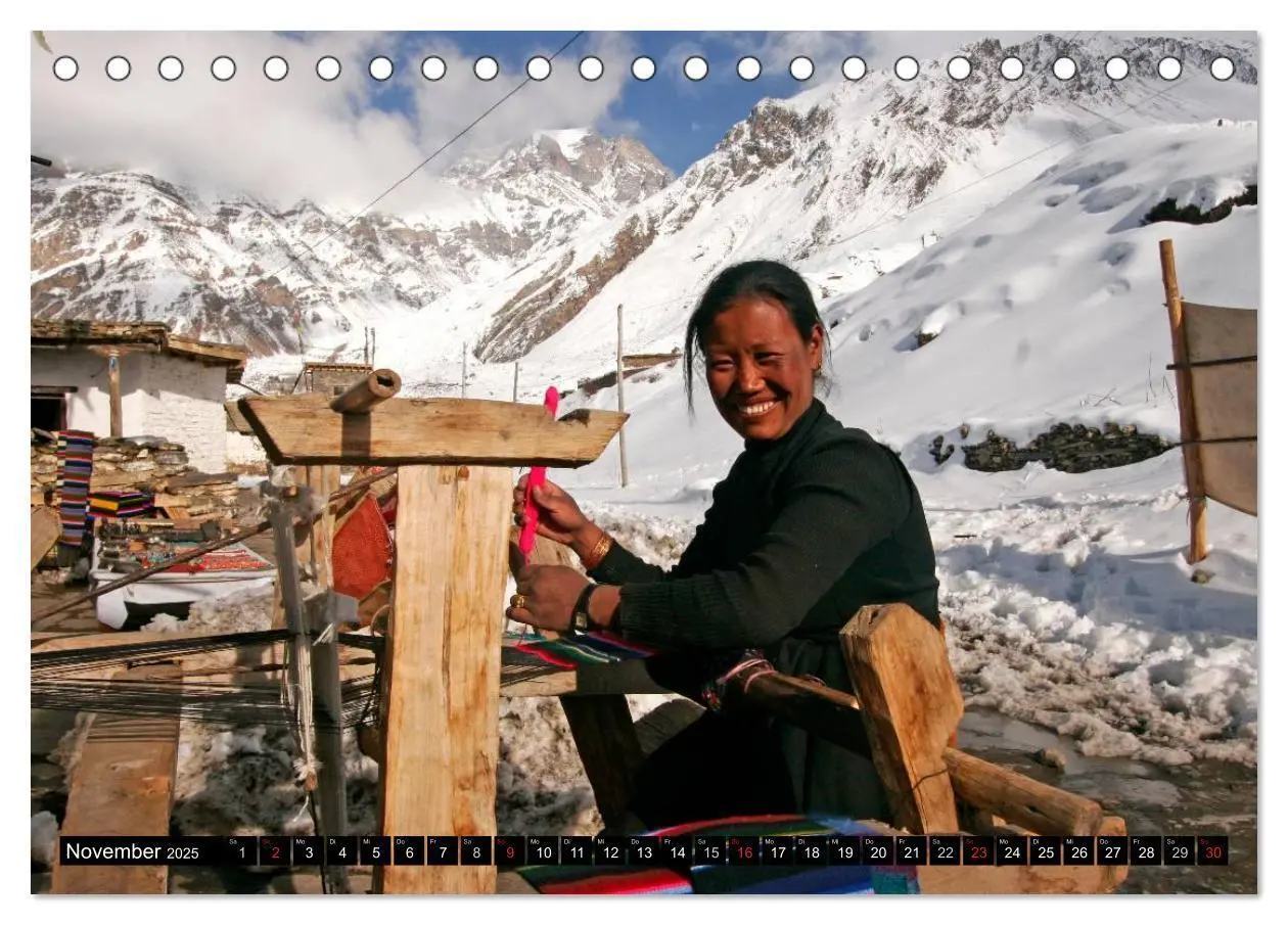 Bild: 9783435623686 | Nepal - Jomsom Trek (Tischkalender 2025 DIN A5 quer), CALVENDO...