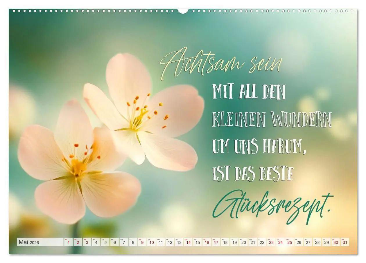 Bild: 9783516593686 | SEELENZEIT Ein Jahr voller Achtsamkeit (Wandkalender 2026 DIN A2...