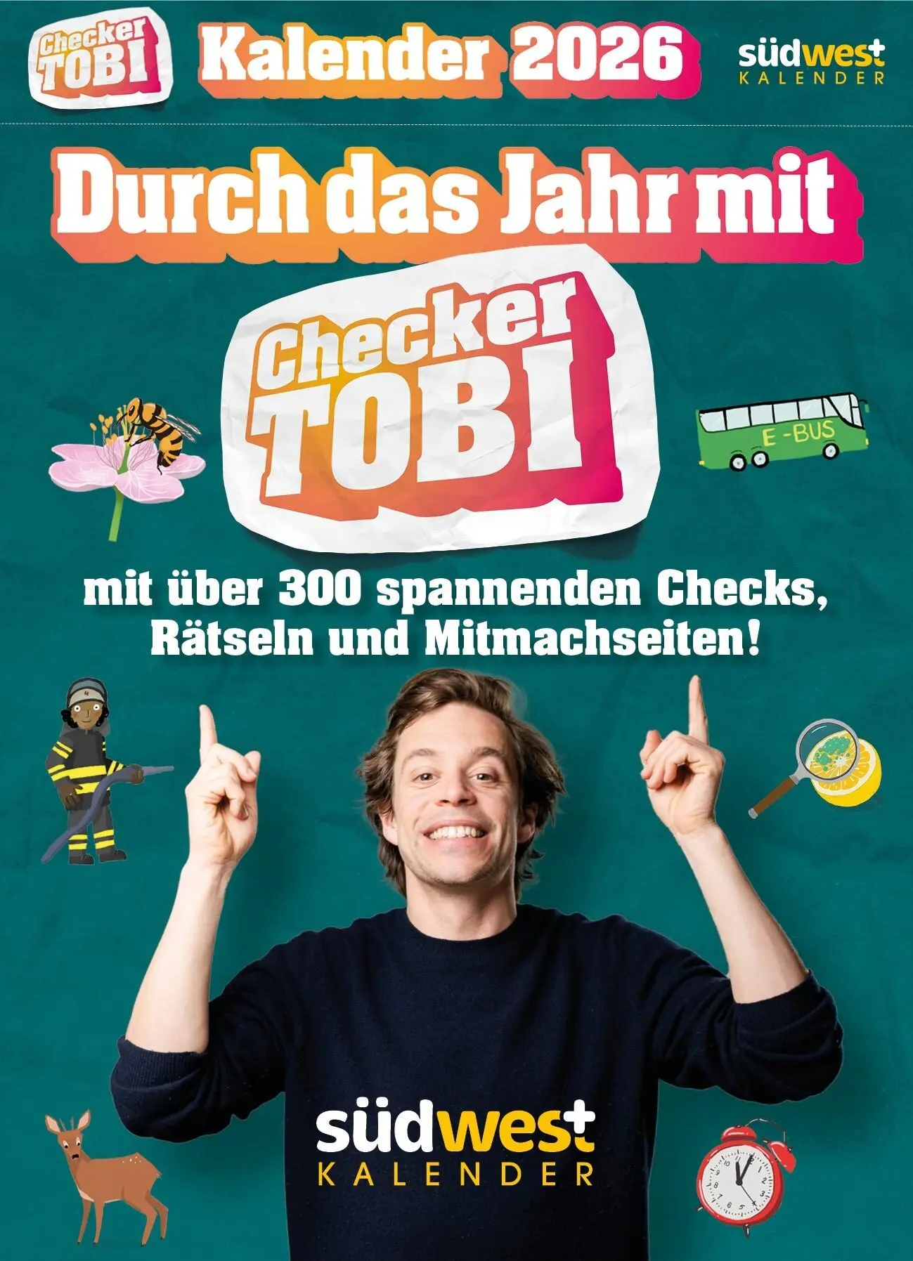 Cover: 9783517103686 | Checker Tobi 2026: Tagesabreißkalender mit über 300 spannenden...